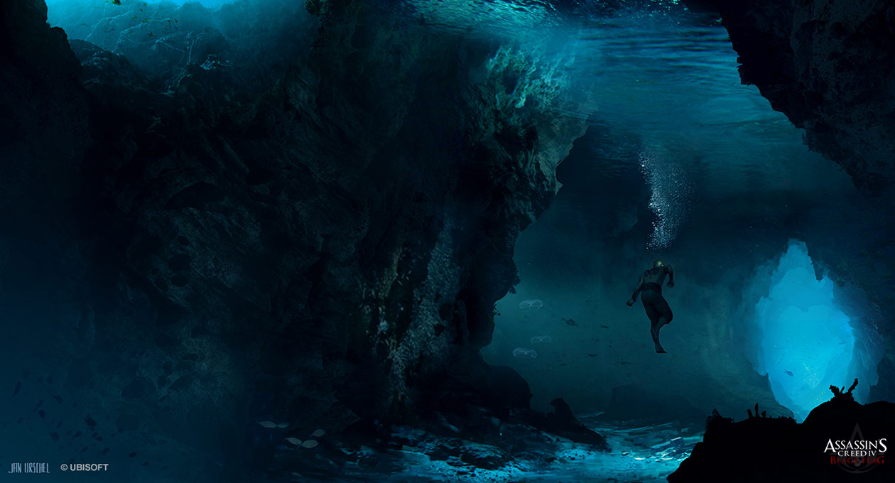Florida Caves Art from Assassin's Creed IV: Black Flag