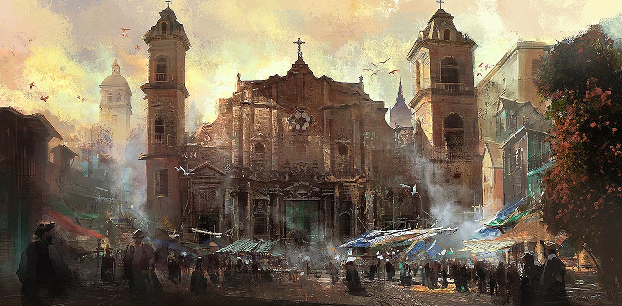 Havana Cathedral Public Place Art from Assassin's Creed IV: Black Flag