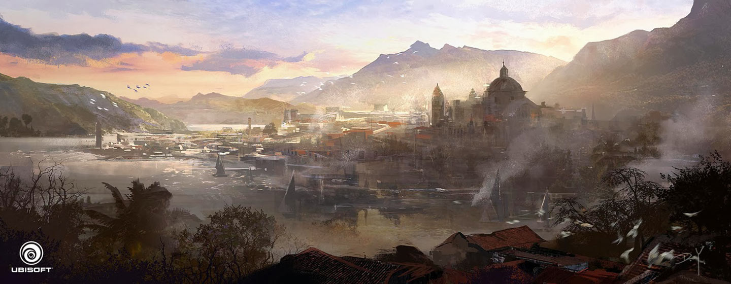 Havana Skyline Art from Assassin's Creed IV: Black Flag