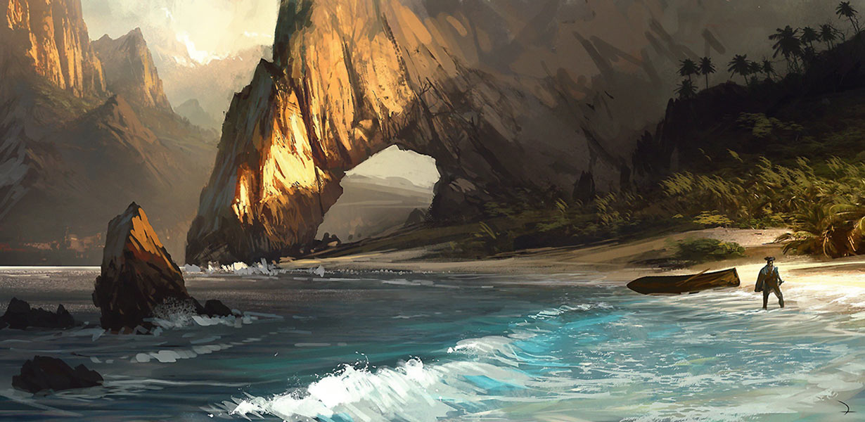 Island Beach Art from Assassin's Creed IV: Black Flag