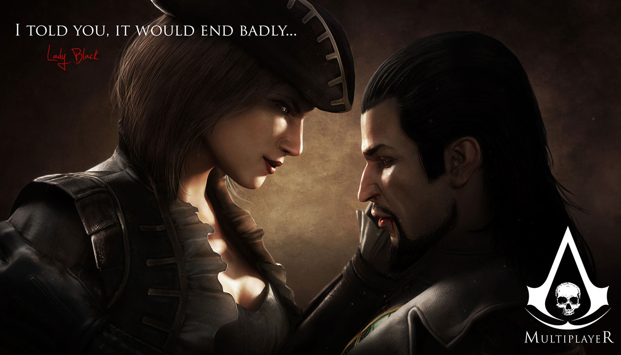 Lady Black Promo Art from Assassin's Creed IV: Black Flag