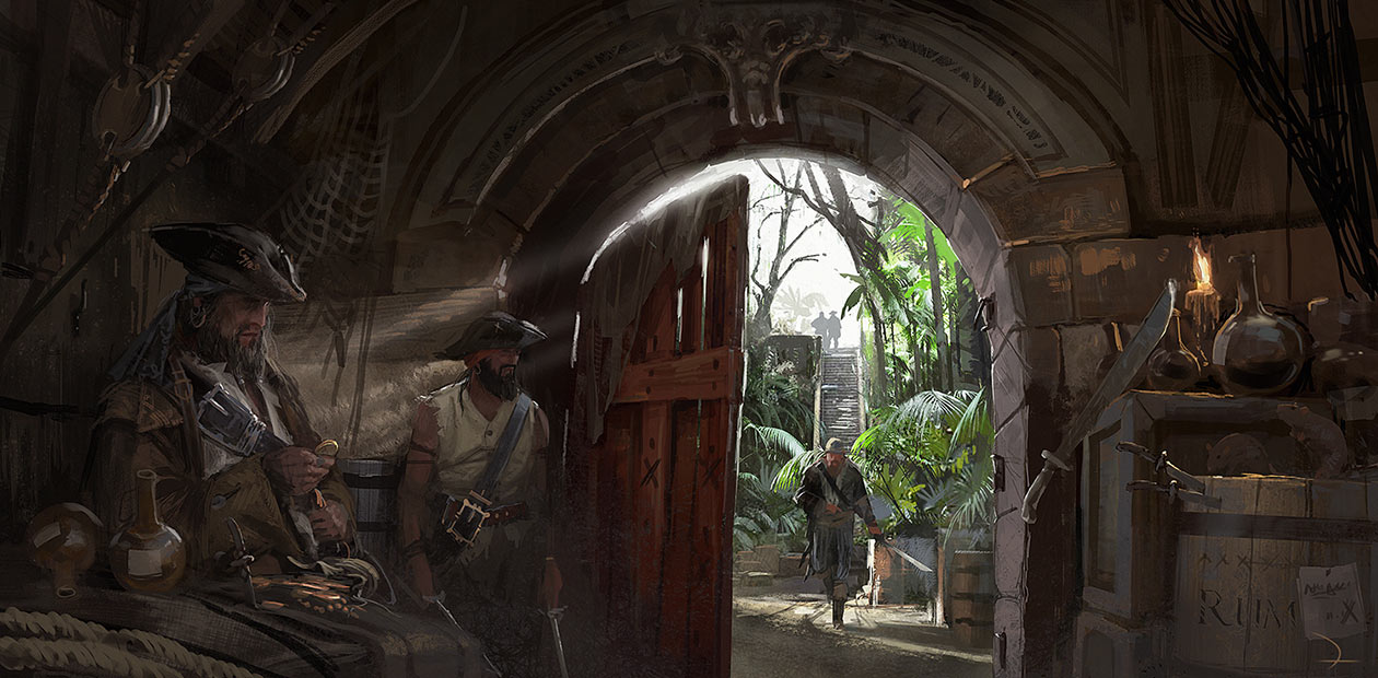 Nassau Bar Art from Assassin's Creed IV: Black Flag