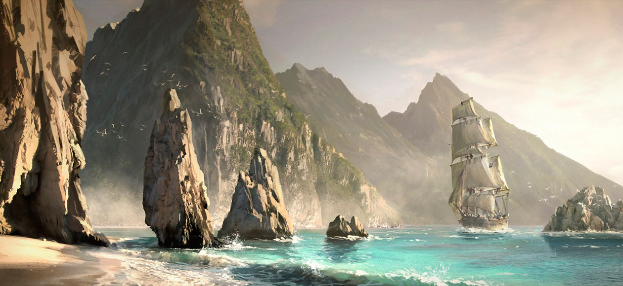 Nassau Coast Art from Assassin's Creed IV: Black Flag