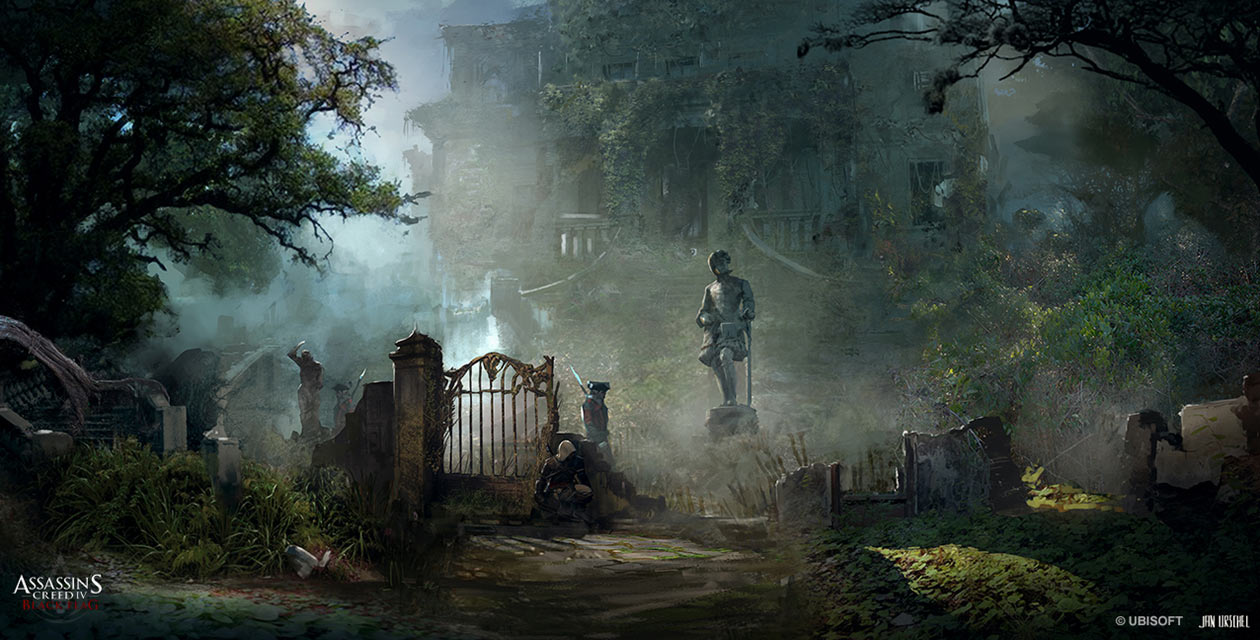 North Carolina Mansion Art from Assassin's Creed IV: Black Flag