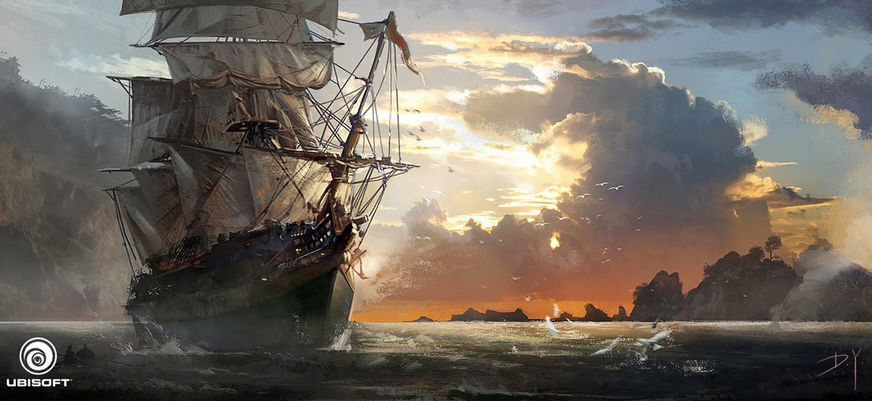 Seascape Art from Assassin's Creed IV: Black Flag