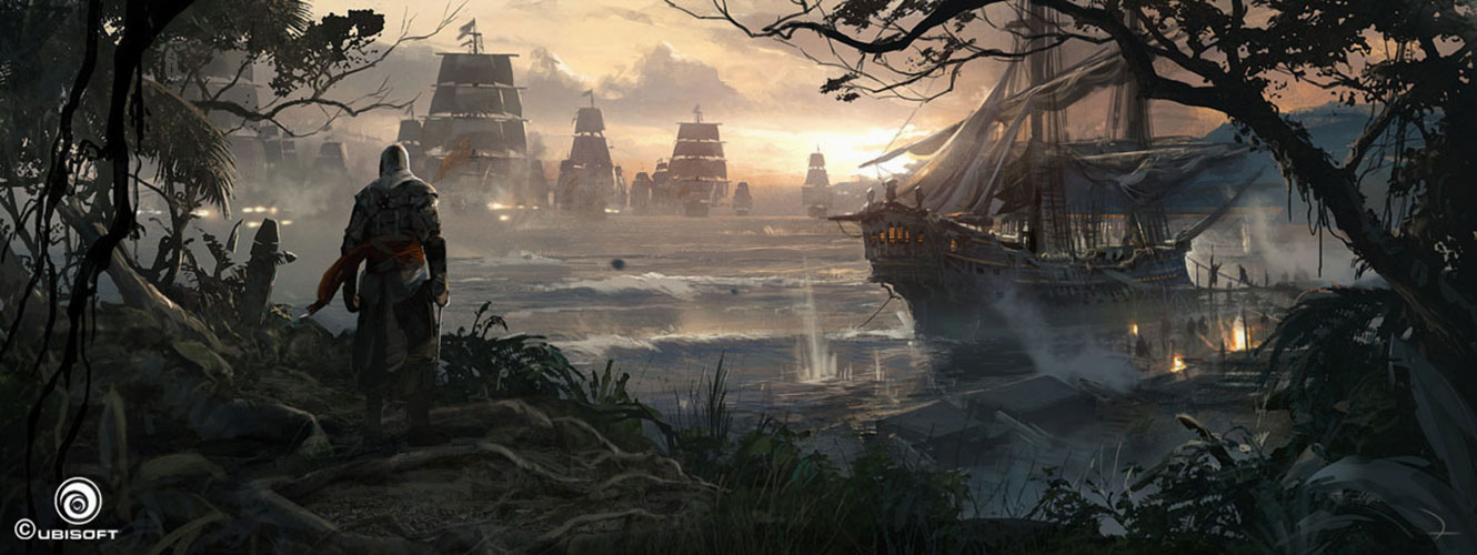 Ship Fleet Art from Assassin's Creed IV: Black Flag