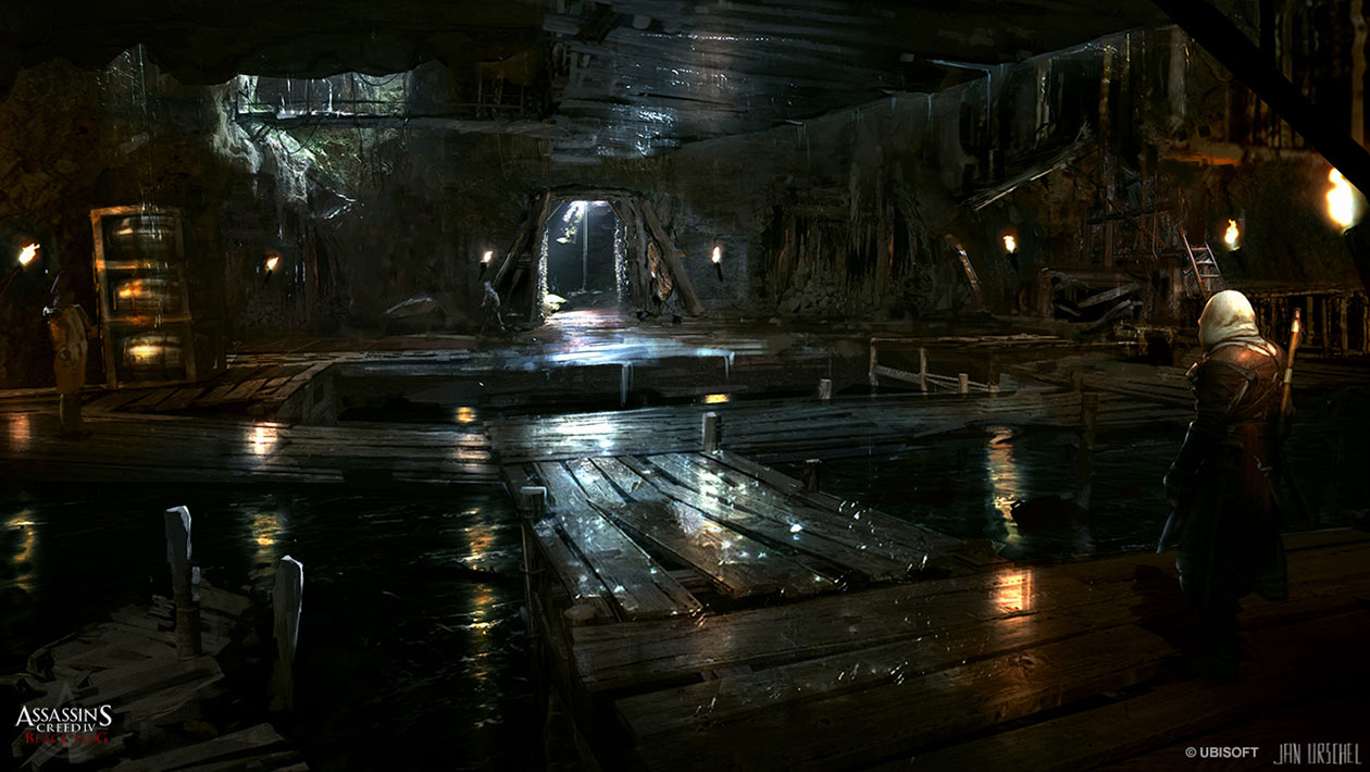 Bahia Smuggler Cave Art from Assassin's Creed IV: Black Flag