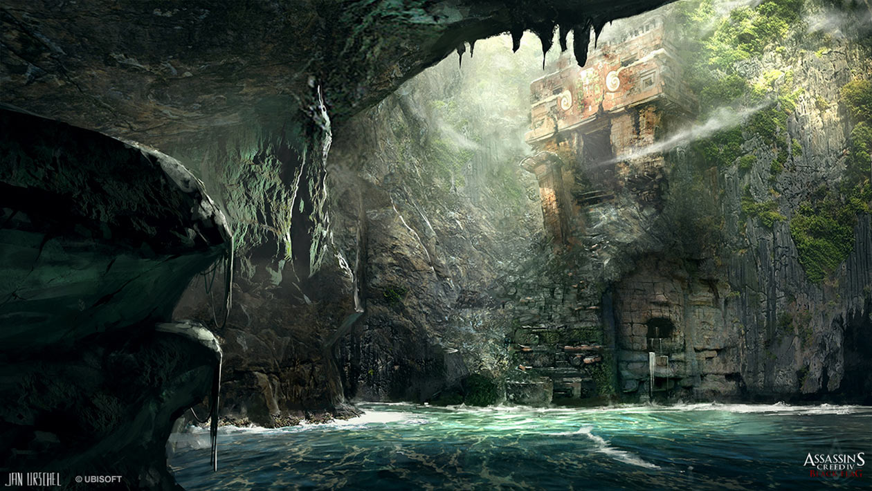 Smuggler Cave Art from Assassin's Creed IV: Black Flag
