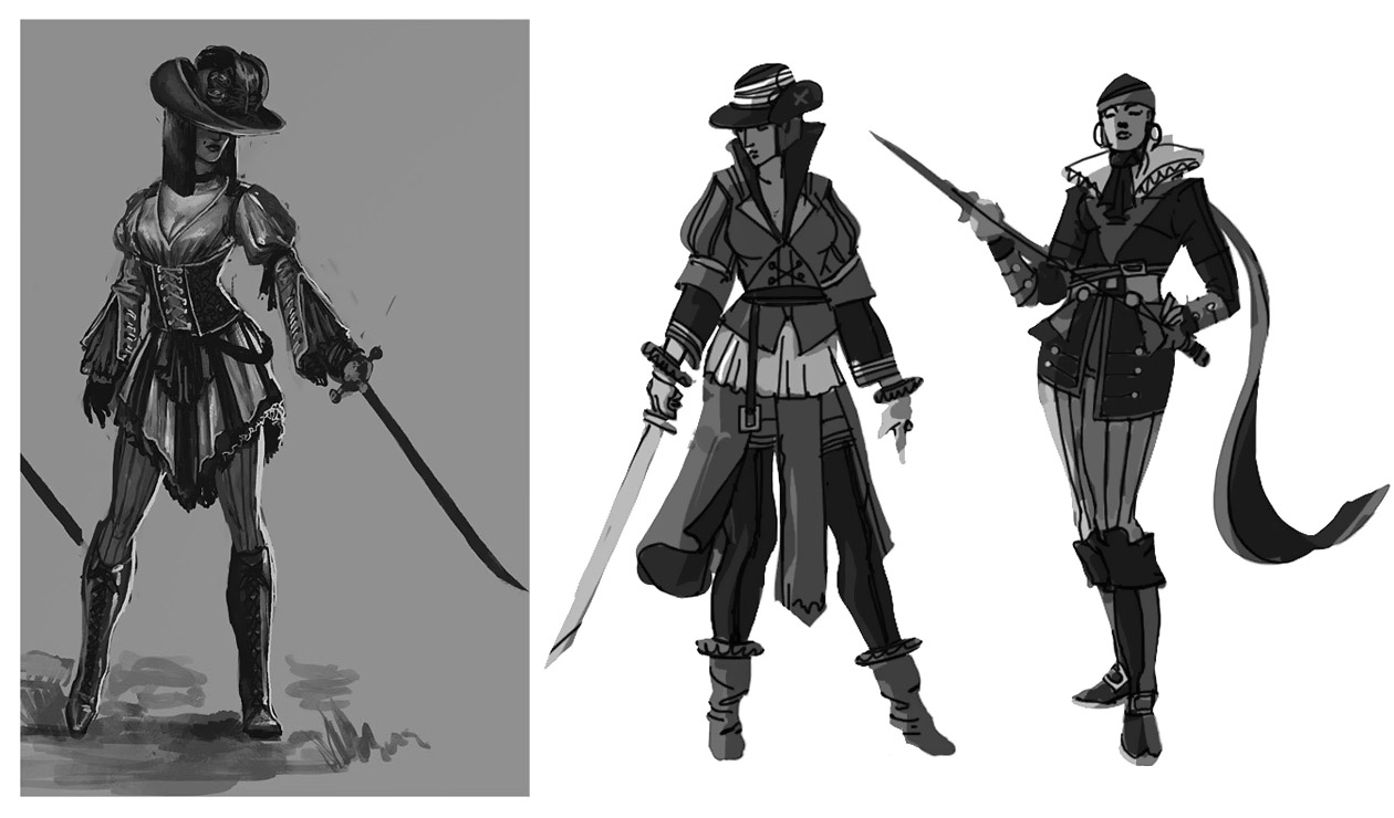 The Puppeteer Roughs Art from Assassin's Creed IV: Black Flag