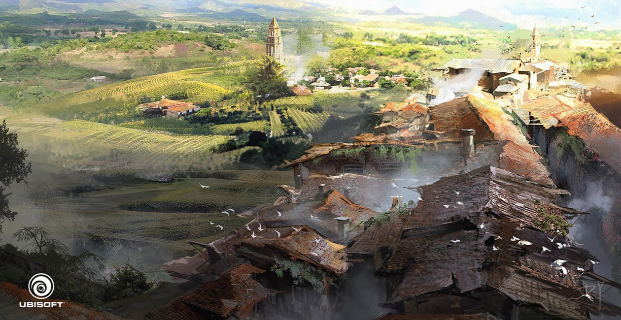 Village Rooftop Art from Assassin's Creed IV: Black Flag