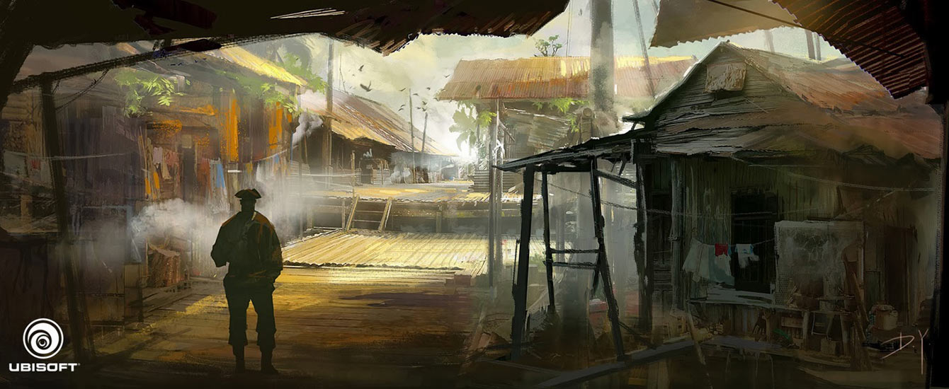 Village Art from Assassin's Creed IV: Black Flag