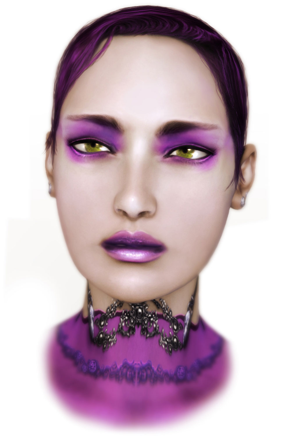 Female Character Face Art from AquaNox 2: Revelation