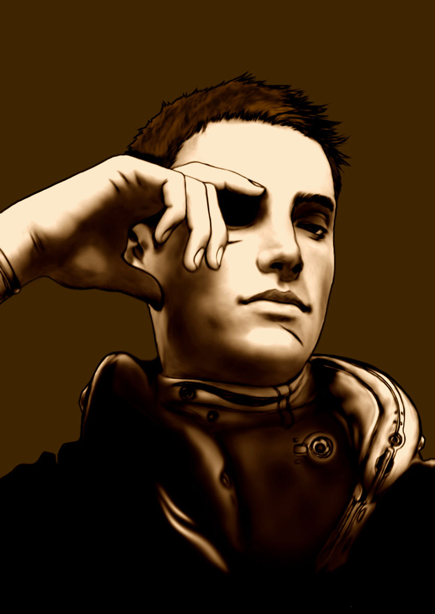 Male Character Concept Art from AquaNox 2: Revelation