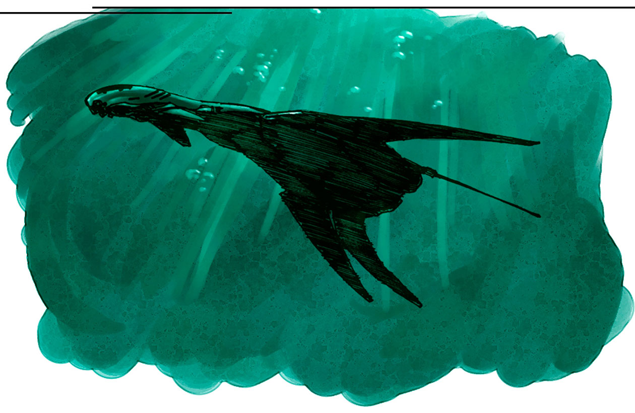Sub Concept Art from AquaNox 2: Revelation