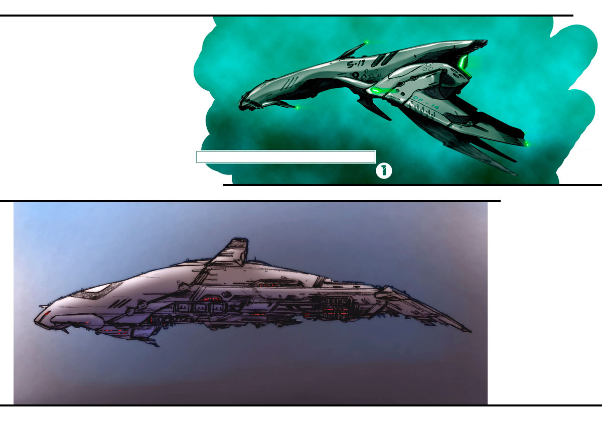 Sub Concept Art from AquaNox 2: Revelation