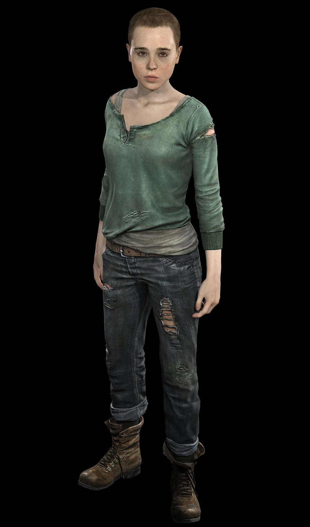 Jodie, no Hair Art from Beyond: Two Souls