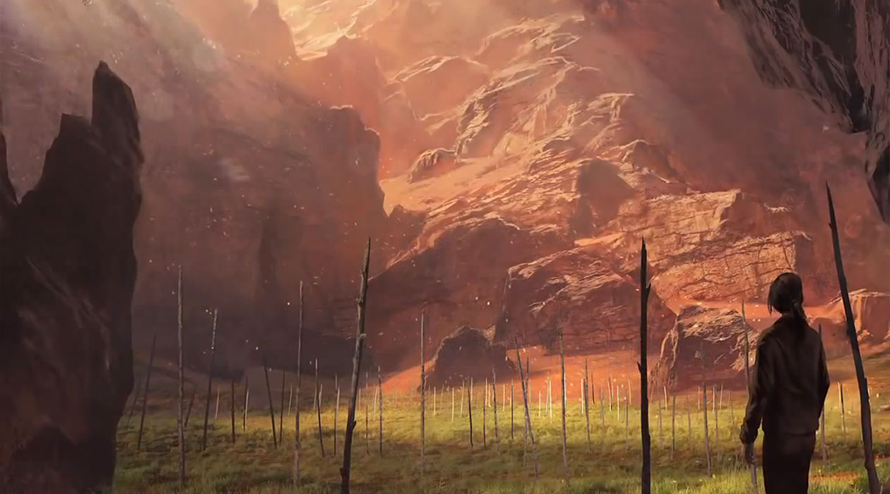 Navajo Land Art from Beyond: Two Souls