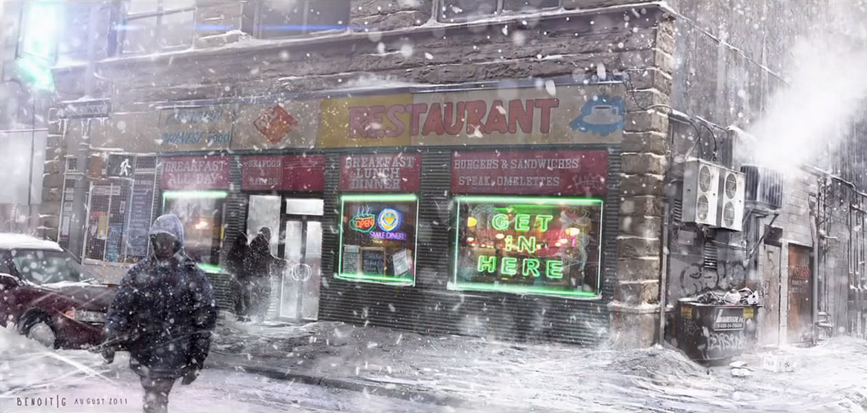 Restaurant Art from Beyond: Two Souls