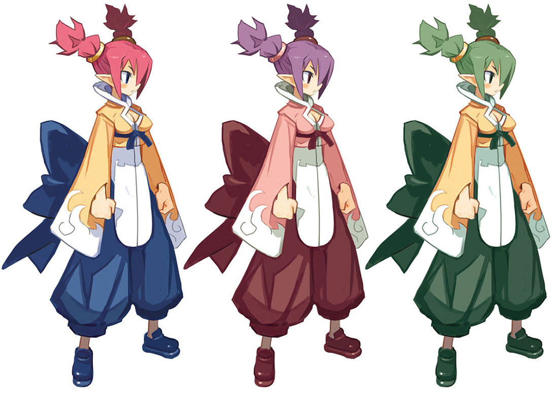Female Brawler Art from Disgaea D2: A Brighter Darkness