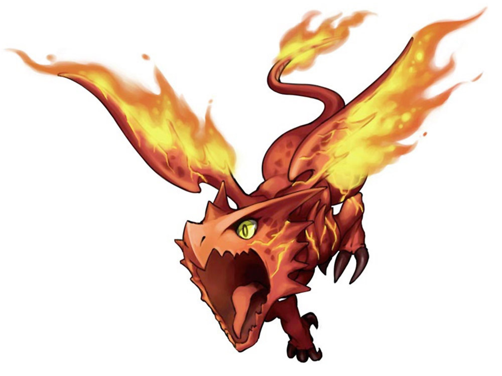 Fire Spirit Art from Disgaea D2: A Brighter Darkness