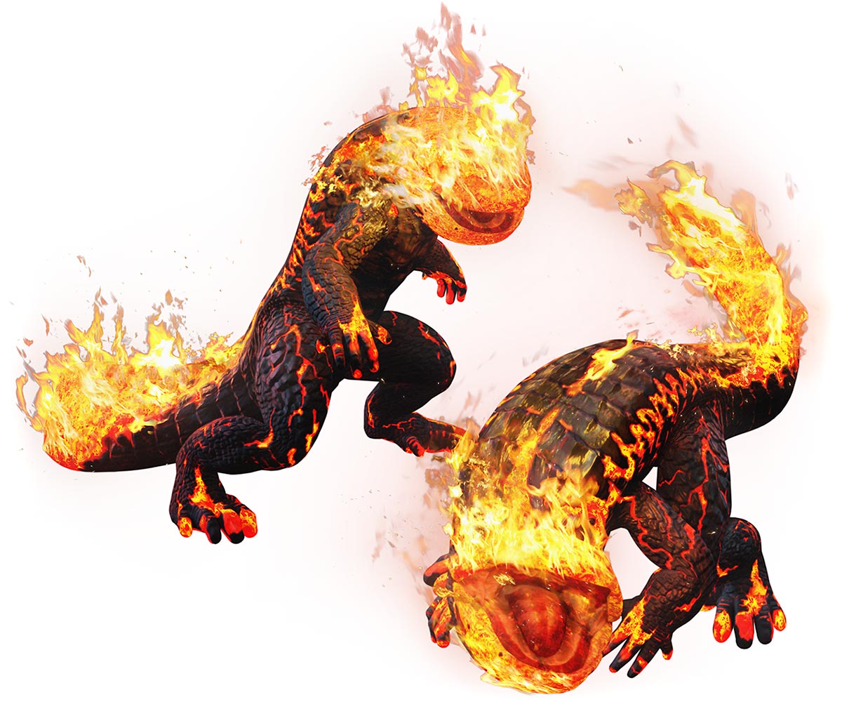 Pyre Saurian Art from Dragon's Dogma: Dark Arisen