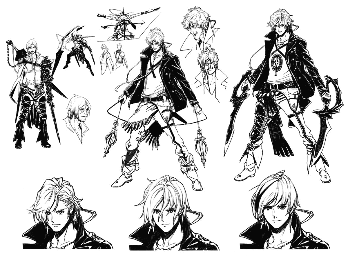 Cent Sketches from Drakengard 3