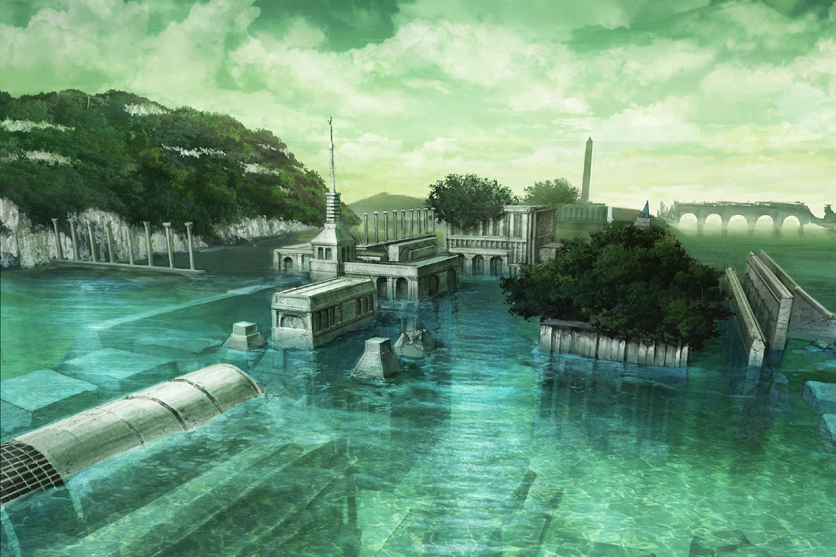 Flooded City Art from Drakengard 3