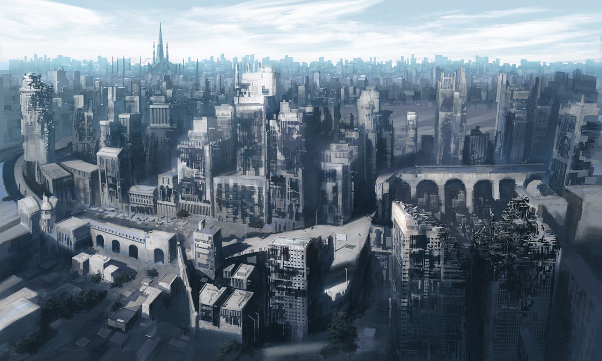 Ruined City Art from Drakengard 3