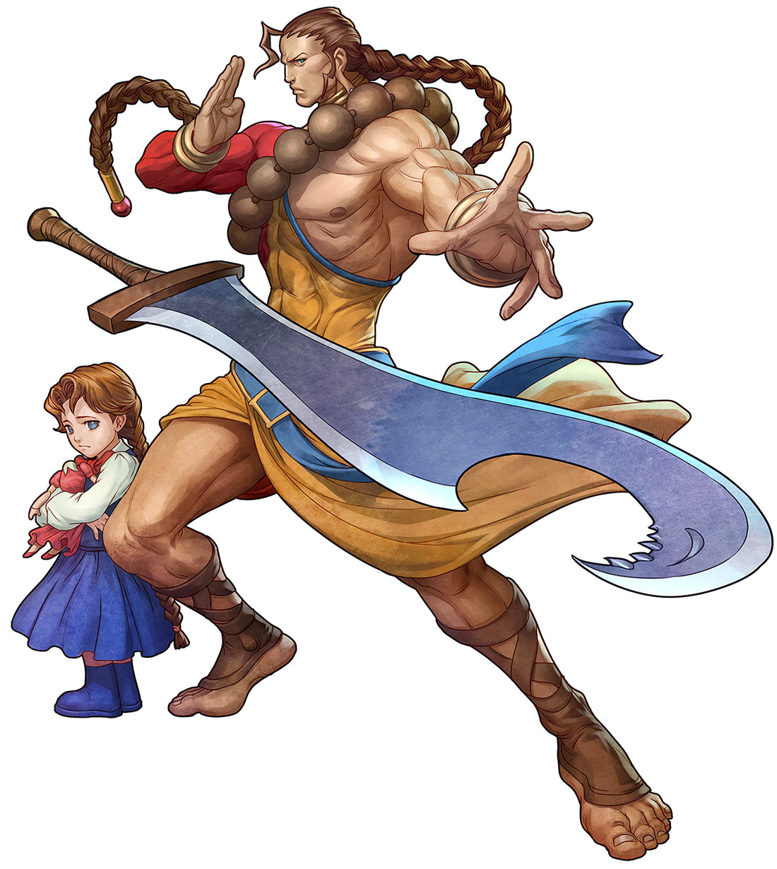 Anita & Donovan Baine Art from Darkstalkers Resurrection