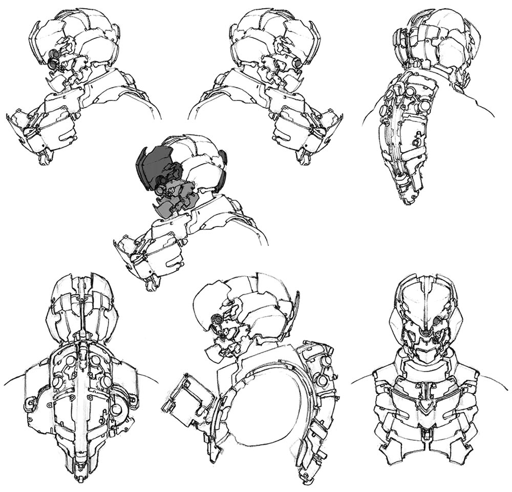 Gabe Weller RIG Suit Art from Dead Space 2
