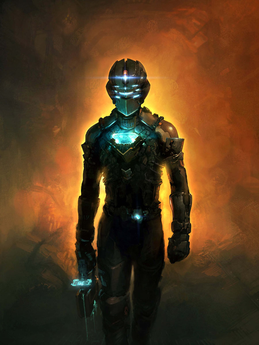 Isaac Clarke Art from Dead Space 2