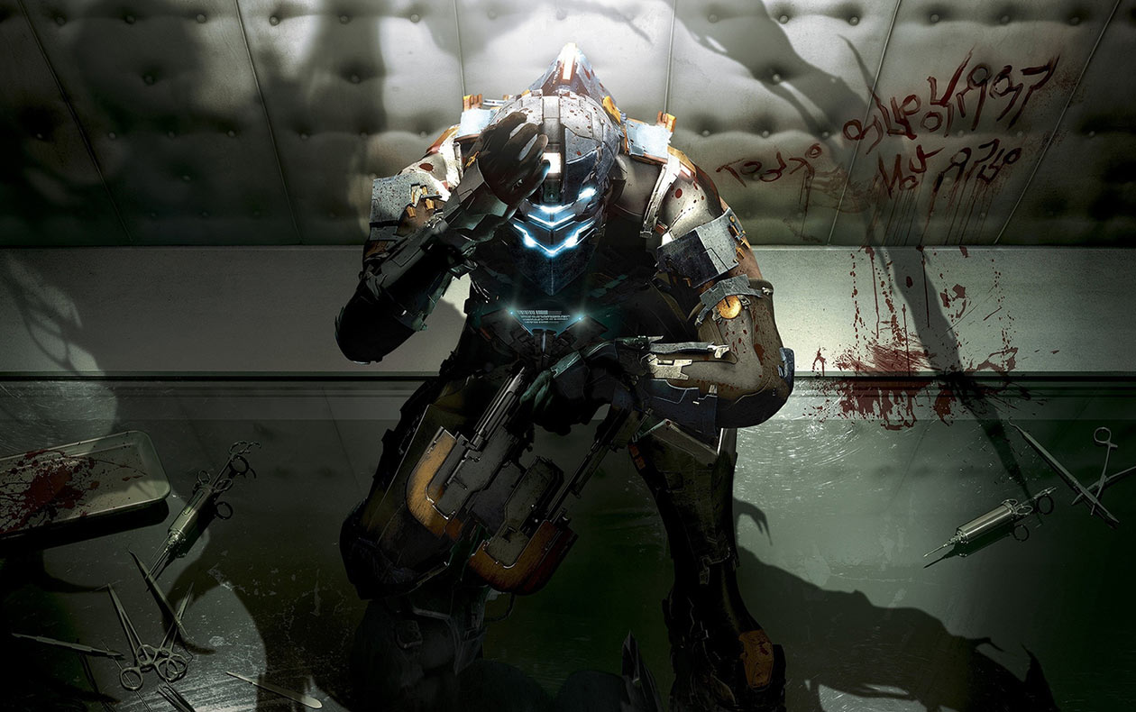 Isaac in Advanced RIG Suit Art from Dead Space 2