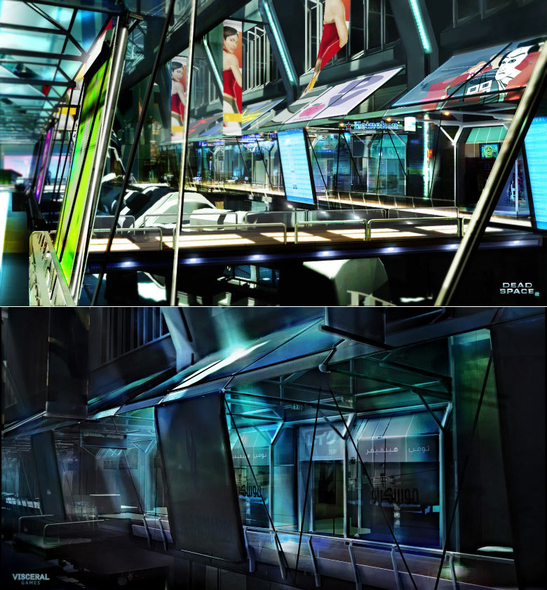 Street Concept Art from Dead Space 2