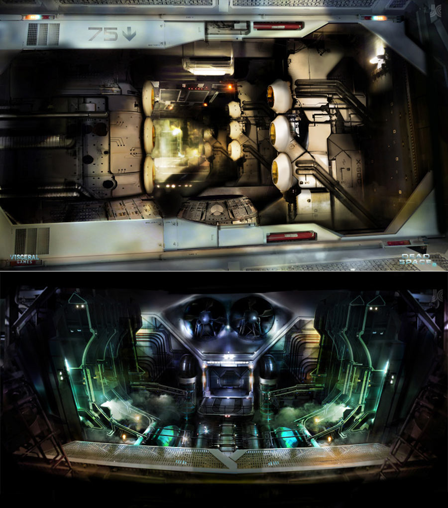 Zero Gravity Arena Art from Dead Space 2