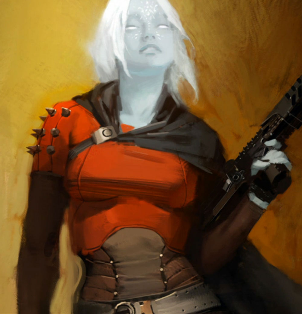 Awoken Female Art from Destiny