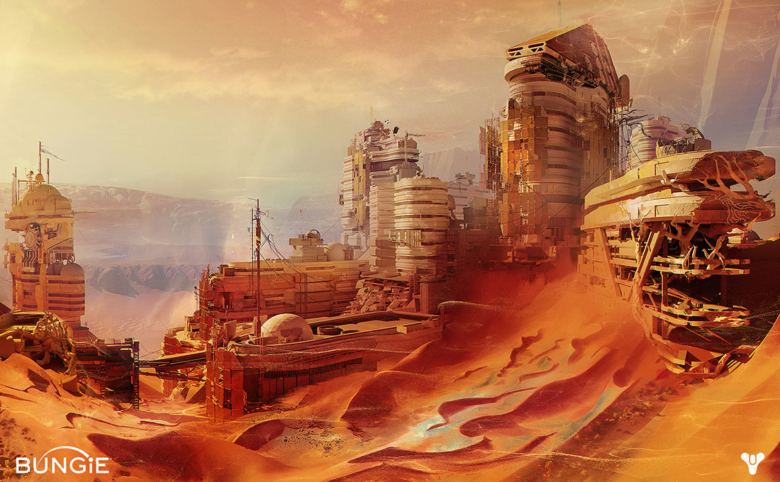 Mars Ruins Art from Destiny