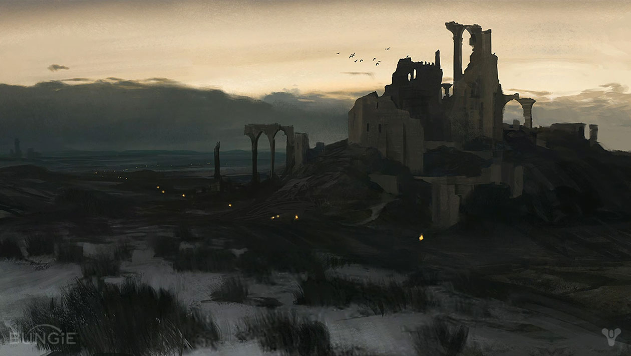 Fortress Ruins Art from Destiny