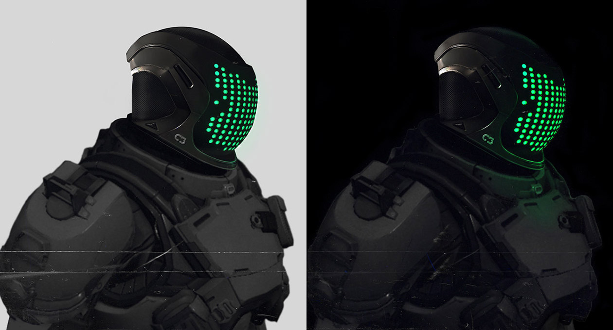 Helmet Glow Art from Destiny