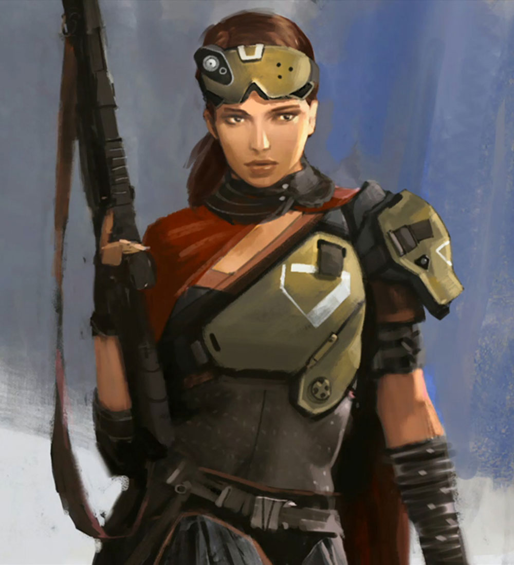 Human Female Art from Destiny