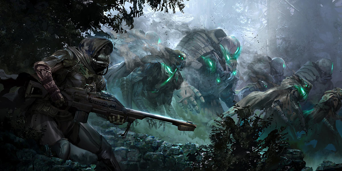 Hunter & Fallen Patrol Art from Destiny