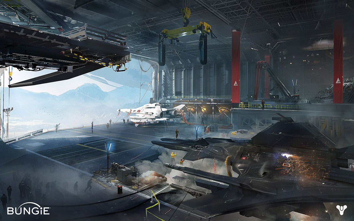 Tower Hangar Art from Destiny