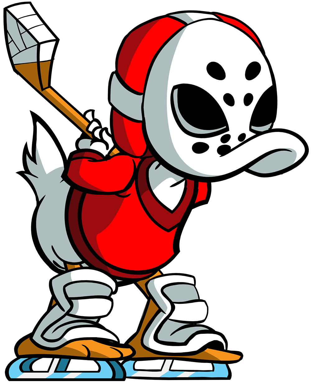Hockey Duck Art from DuckTales Remastered