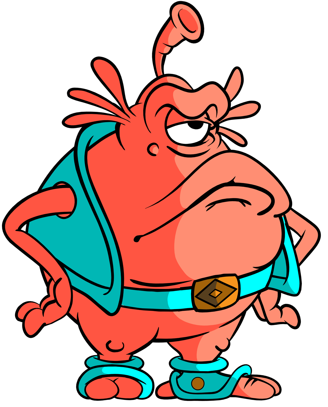 Pink Alien Art from DuckTales Remastered
