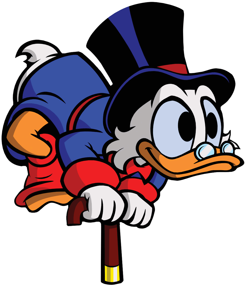 Scrooge Pogo Art from DuckTales Remastered