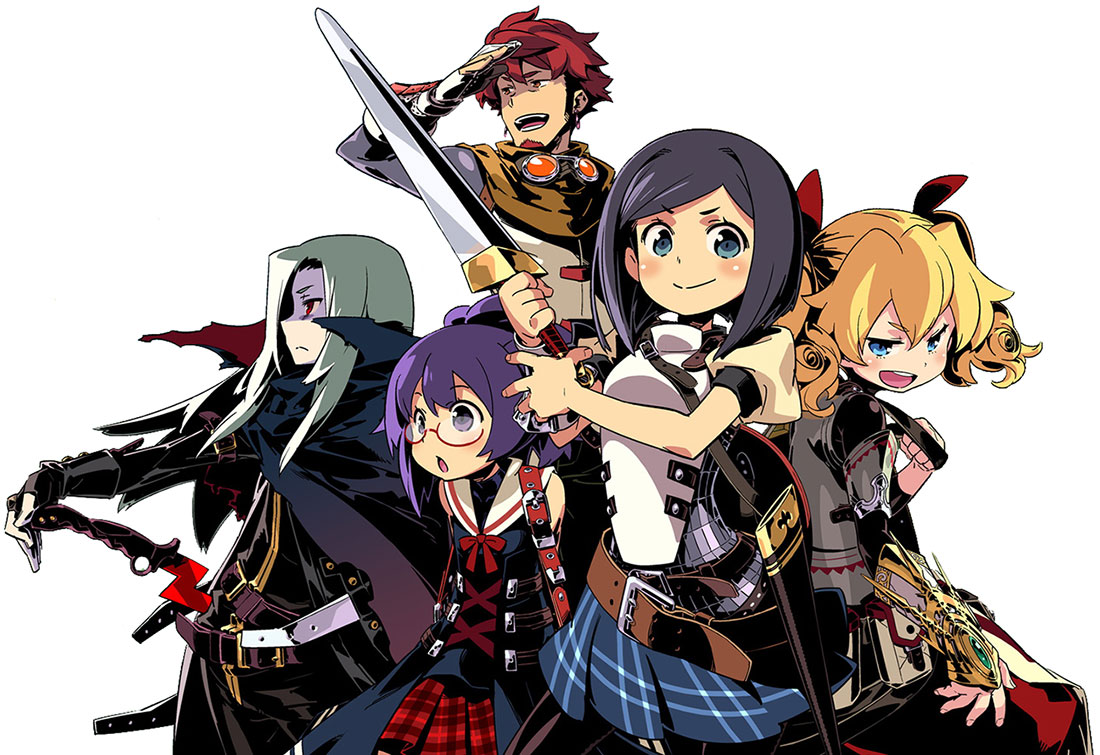 Characters Art from Etrian Odyssey IV: Legends of the Titan