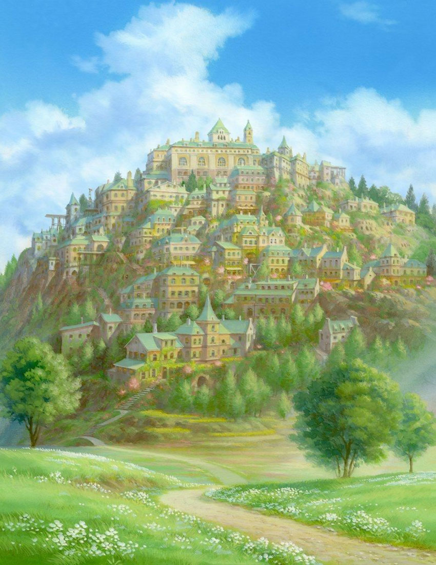 Houses Art from Etrian Odyssey IV: Legends of the Titan