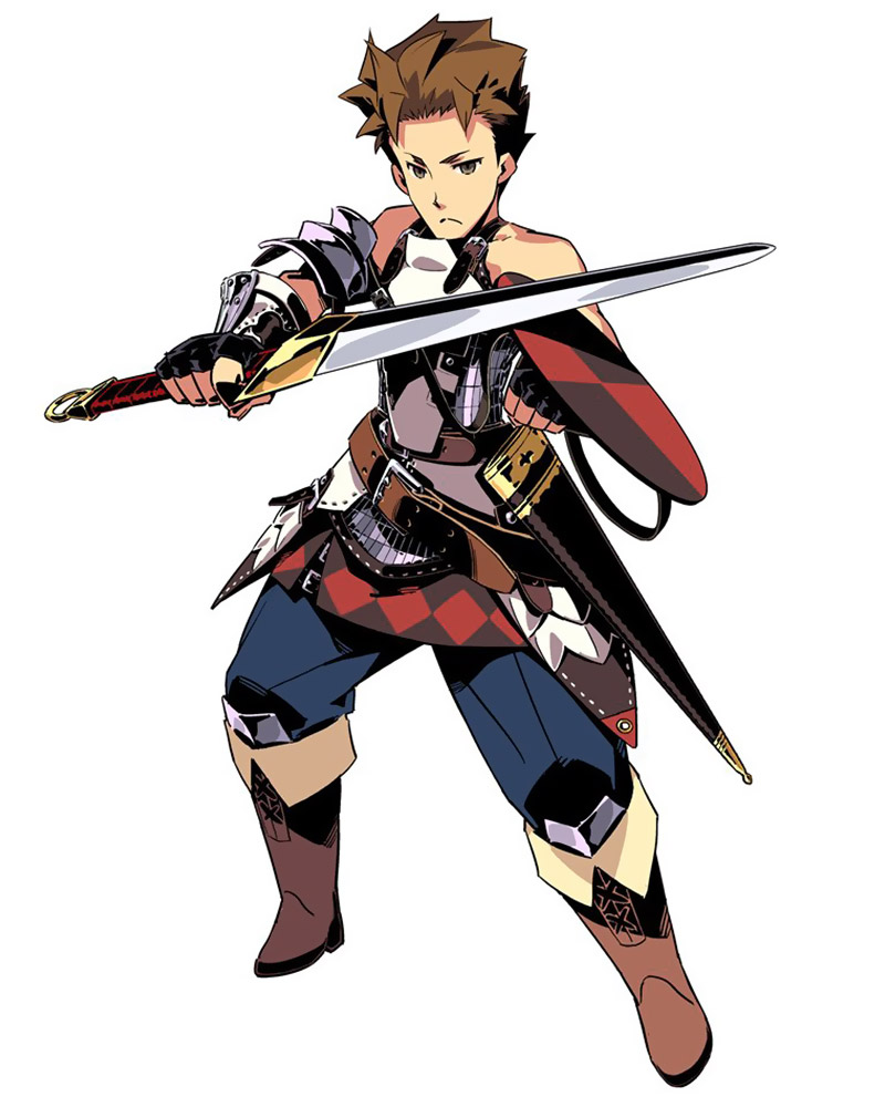 Landsknecht Male Art from Etrian Odyssey IV: Legends of the Titan