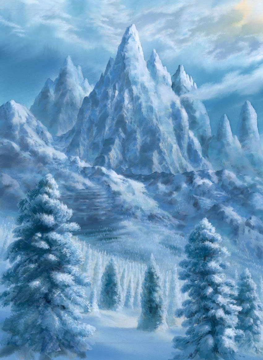 Sacred Mountains Art from Etrian Odyssey IV: Legends of the Titan