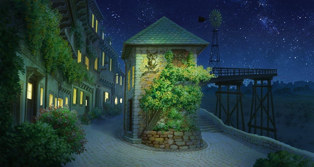 Tharsis Entrance, Night Art from Etrian Odyssey IV: Legends of the Titan