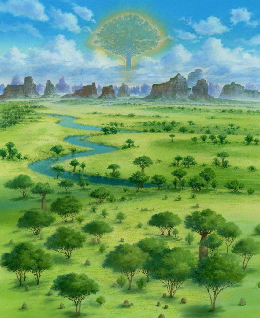 Windy Plains Art from Etrian Odyssey IV: Legends of the Titan